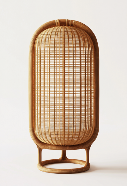 Wabi-sabi style restaurant, rattan weaving floor-standing store, Japanese retro large lamp bedroom, guesthouse decoration, hotel commercial - Image 7