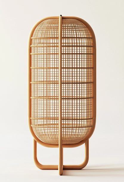 Wabi-sabi style restaurant, rattan weaving floor-standing store, Japanese retro large lamp bedroom, guesthouse decoration, hotel commercial - Image 6