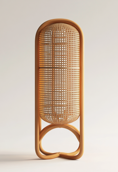 Wabi-sabi style restaurant, rattan weaving floor lamp, tea room lamp, reception shop, bedroom handmade guesthouse, coffee, Japanese fabric - Image 5