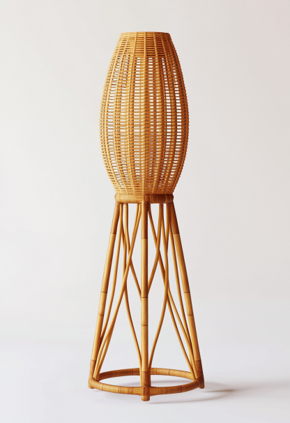 Wabi-sabi style restaurant, rattan weaving floor lamp, tea guesthouse, Japanese retro lamp, 10 Zen shops, hotel, commercialWabi-sabi style restaurant, rattan weaving floor lamp, tea guesthouse, Japanese retro lamp, 10 Zen shops, hotel, commercial - Image 3