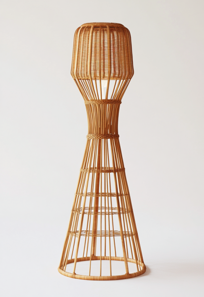 Wabi-sabi style restaurant, rattan weaving floor lamp, tea guesthouse, Japanese retro lamp, 10 Zen shops, hotel, commercialWabi-sabi style restaurant, rattan weaving floor lamp, tea guesthouse, Japanese retro lamp, 10 Zen shops, hotel, commercial - Image 2