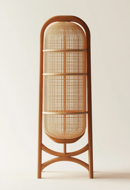10 Wabi-sabi style restaurant rattan woven chandelier, Japanese retro shop restaurant hot pot restaurant lamp, Zen tea room lamp - Image 2