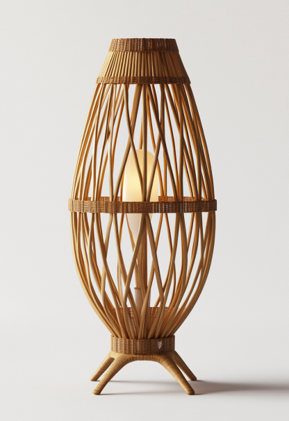 Wabi-sabi style restaurant, rattan weaving floor lamp shop, bedroom hotel, tea room, Japanese retro dining table, guesthouse hotel - Image 2