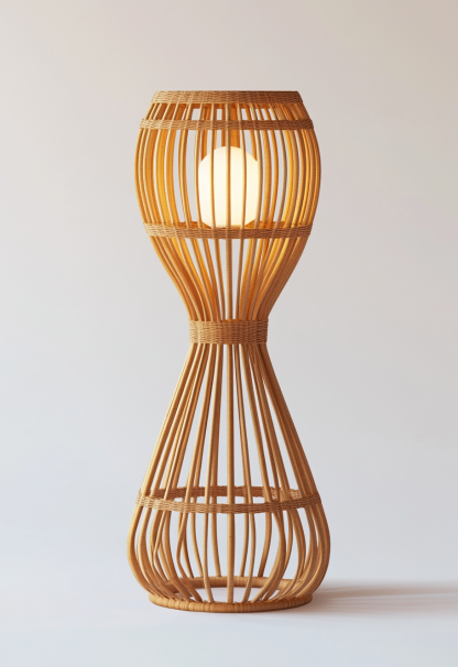 Wabi-sabi style floor lamps, living room sofa beside, bedroom bedside lamps, and traditional Chinese-style atmosphere lighting fixtures for homestays and hotels