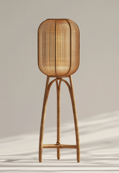 Wabi-sabi style restaurant, rattan weaving floor lamp clothing store, Japanese retro coffee shop, hot pot restaurant, shop catering - Image 8
