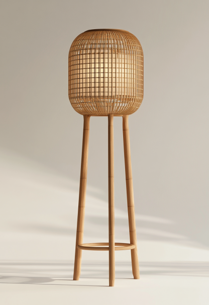 Wabi-sabi style restaurant, rattan weaving floor lamp clothing store, Japanese retro coffee shop, hot pot restaurant, shop catering