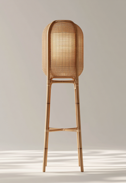 Wabi-sabi style restaurant, rattan weaving floor lamp clothing store, Japanese retro coffee shop, hot pot restaurant, shop catering - Image 6