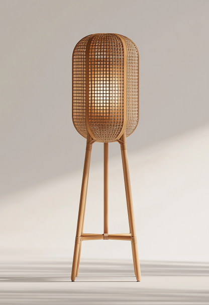 Wabi-sabi style restaurant, rattan weaving floor lamp clothing store, Japanese retro coffee shop, hot pot restaurant, shop catering - Image 5