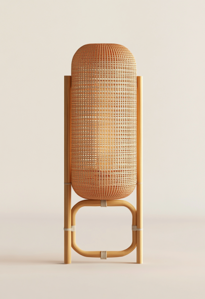 Wabi-sabi style restaurant, rattan weaving floor lamp clothing store, Japanese retro coffee shop, hot pot restaurant, shop catering - Image 6
