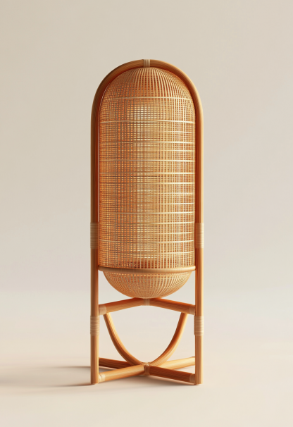 10 wicker wind lanterns, new Chinese-style candlesticks, plug-in floor-standing lanterns, decorative items for model rooms in homestays and hotels - Image 3