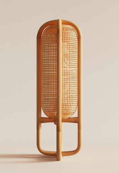 10 wicker wind lanterns, new Chinese-style candlesticks, plug-in floor-standing lanterns, decorative items for model rooms in homestays and hotels - Image 2