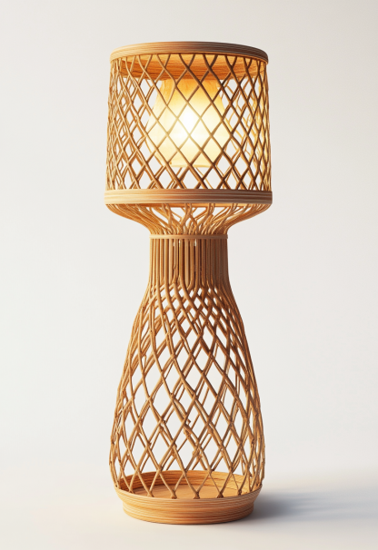 Handmade study, Chinese floor lamp, Japanese retro store decoration, bedroom, homestay, tea room - Image 3