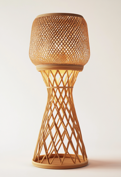 Handmade study, Chinese floor lamp, Japanese retro store decoration, bedroom, homestay, tea room - Image 2