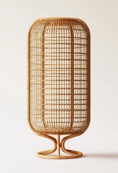Wabi-sabi style restaurant, rattan weaving floor lamp clothing store, Japanese retro coffee shop, hot pot restaurant, shop catering - Image 2