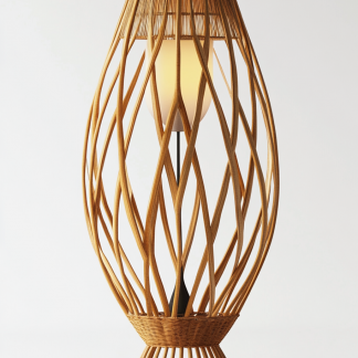 Wabi-sabi style restaurant, wicker woven floor lamp shop, Japanese fabric decorative items, coffee shop, bedroom handmade