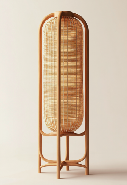 Wabi-sabi style floor lamps, living room sofa beside, bedroom bedside lamps, and traditional Chinese-style atmosphere lighting fixtures for homestays and hotels - Image 2