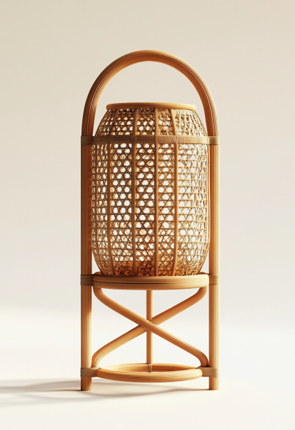 10 Wabi-sabi style restaurant rattan woven chandelier, Japanese retro shop restaurant hot pot restaurant lamp, Zen tea room lamp - Image 5