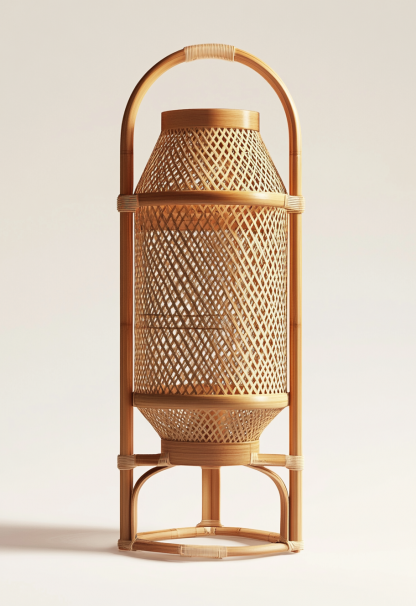 10 Wabi-sabi style restaurant rattan woven chandelier, Japanese retro shop restaurant hot pot restaurant lamp, Zen tea room lamp - Image 3