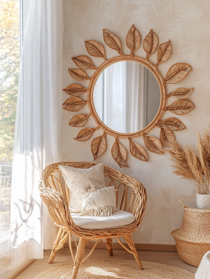 10 popular retro copper and gold living rooms, French bedrooms, shops and hotels, stainless steel makeup mirrors - Image 6