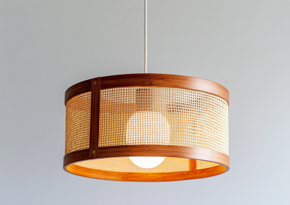 New Chinese-style Zen-inspired tea room lamp, creative and personalized three-head dining room lamp, branch lamp, bamboo woven chandelier - Image 8
