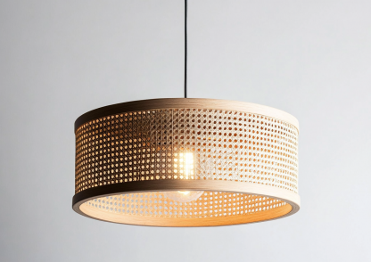 New Chinese-style Zen-inspired tea room lamp, creative and personalized three-head dining room lamp, branch lamp, bamboo woven chandelier - Image 7