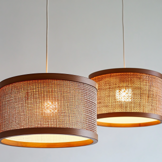 Wabi-sabi style rattan chandelier, living room, dining room, bedroom bedside lamp, modern, simple, light luxury and high-end standing table lamp