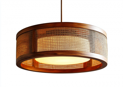 Wabi-sabi style rattan chandelier, living room, dining room, bedroom bedside lamp, modern, simple, light luxury and high-end standing table lamp - Image 9