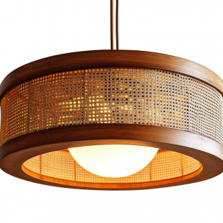 Wabi-sabi style rattan chandelier, living room, dining room, bedroom bedside lamp, modern, simple, light luxury and high-end standing table lamp