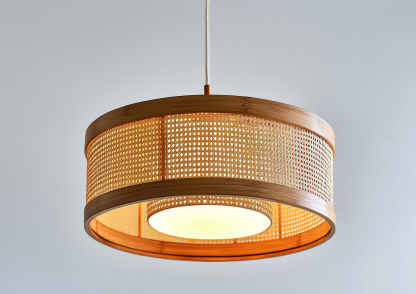 Wabi-sabi style restaurant rattan woven chandelier, Japanese retro store restaurant hot pot restaurant lamp, Zen guesthouse tea room lamp - Image 7