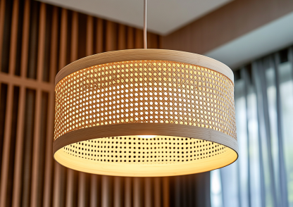 Wabi-sabi style rattan chandelier, living room, dining room, bedroom bedside lamp, modern, simple, light luxury and high-end standing table lamp - Image 3