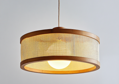 Japanese wabi-sabi restaurant chandelier, simple hot pot restaurant booth tea room lamp, dining shop fabric coffee shop bar table lamp - Image 9