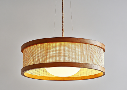 Japanese wabi-sabi restaurant chandelier, simple hot pot restaurant booth tea room lamp, dining shop fabric coffee shop bar table lamp - Image 7