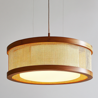 Japanese wabi-sabi restaurant chandelier, simple hot pot restaurant booth tea room lamp, dining shop fabric coffee shop bar table lamp