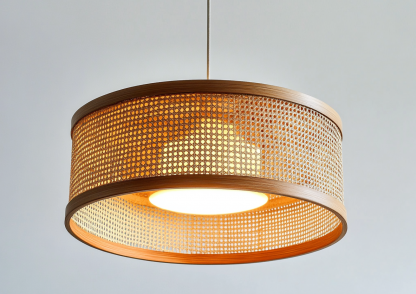 Japanese wabi-sabi restaurant chandelier, simple hot pot restaurant booth tea room lamp, dining shop fabric coffee shop bar table lamp - Image 2