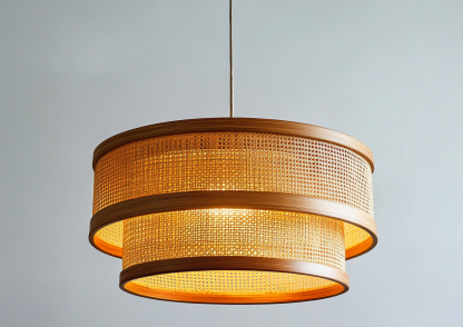 Wabi-sabi style rattan chandelier, living room, dining room, tea room, bamboo chandelier, Chinese-style creative and personalized homestay bamboo art chandelier - Image 5