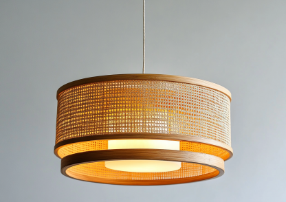 Wabi-sabi style rattan chandelier, living room, dining room, tea room, bamboo chandelier, Chinese-style creative and personalized homestay bamboo art chandelier - Image 3