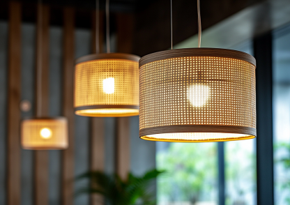 Wabi-sabi style rattan chandelier, living room, dining room, bedroom bedside lamp, modern, simple, light luxury and high-end standing table lamp - Image 3