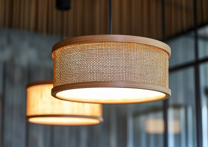 Restaurant chandelier, Japanese wabi-sabi style, homestay tea room bar table lamp, creative and individual designer bedroom bamboo weaving lamp - Image 3