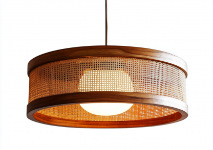 Wabi-sabi style rattan chandelier, dining room bar counter, living room, Southeast Asian creative and simple bedroom, dining room, bamboo weaving lamps - Image 4