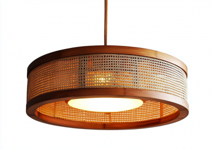 Wabi-sabi style rattan chandelier, dining room bar counter, living room, Southeast Asian creative and simple bedroom, dining room, bamboo weaving lamps - Image 2