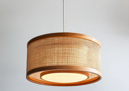 Wabi-sabi style rattan chandelier, living room, dining room, tea room, bamboo chandelier, Chinese-style creative and personalized homestay bamboo art chandelier - Image 8