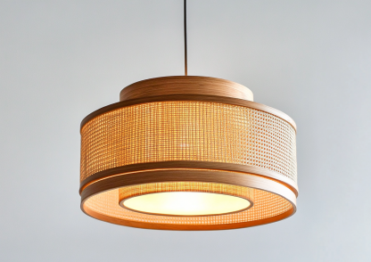Wabi-sabi style rattan chandelier, living room, dining room, tea room, bamboo chandelier, Chinese-style creative and personalized homestay bamboo art chandelier