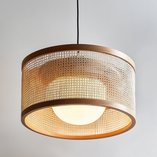 Wabi-sabi style rattan chandelier, living room, dining room, bedroom bedside lamp, modern, simple, light luxury and high-end standing table lamp