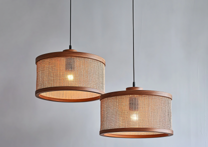 Wabi-sabi style rattan dining room chandelier, living room and bedroom bedside lamp, modern, simple, light luxury and high-end standing table lamp - Image 4