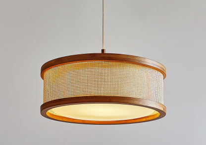 Wabi-sabi style rattan chandelier, living room, dining room, bedroom bedside lamp, modern, simple, light luxury and high-end standing table lamp - Image 3