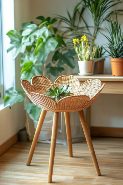 Wabi-sabi style bamboo and rattan chandelier, Zen tea room, homestay designer, living room, bedroom, dining room, retro Japanese personality - Image 7