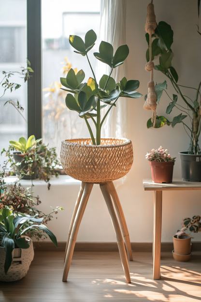 Wabi-sabi style bamboo and rattan chandelier, Zen tea room, homestay designer, living room, bedroom, dining room, retro Japanese personality - Image 4