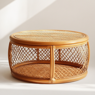 Pet bed, wicker dog bed, cat bed, American-style retro solid wood animal house furniture, Teddy Bichon Frise dog mattress