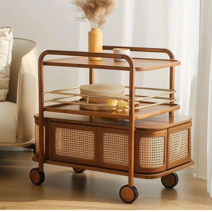 Small cart, advanced medical hairdressing, mobile storage rack, plastic surgery care instrument, hand-pushed tool cart - Image 8