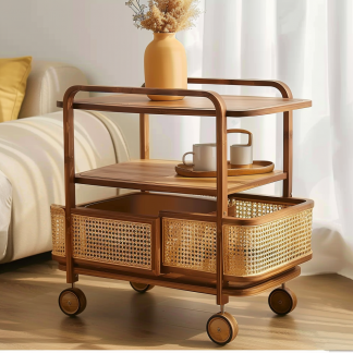 Small cart, advanced medical hairdressing, mobile storage rack, plastic surgery care instrument, hand-pushed tool cart